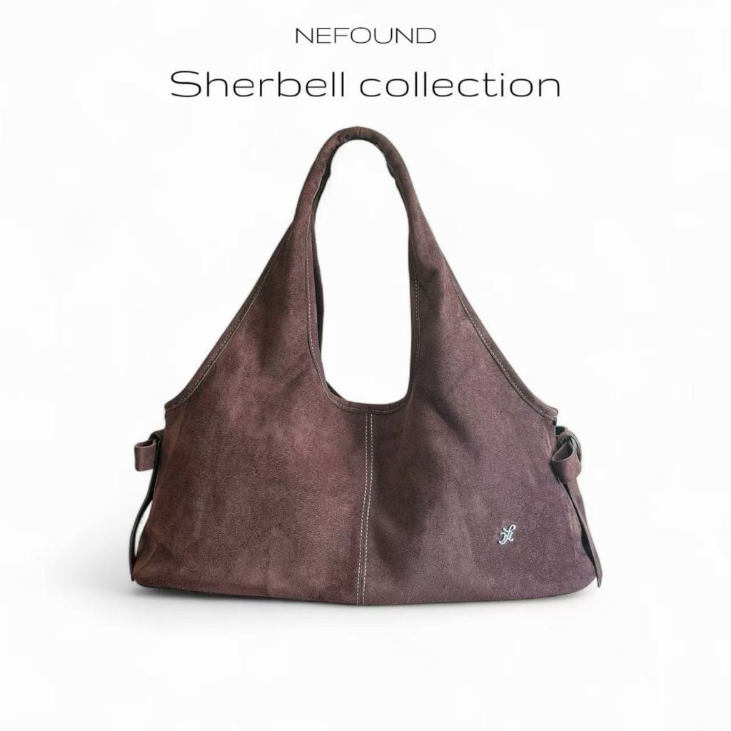 NF25026 NEFOUND กระเป๋า Shopping โบว์รุ่น Sherbell หนังกลับใบใหญ่