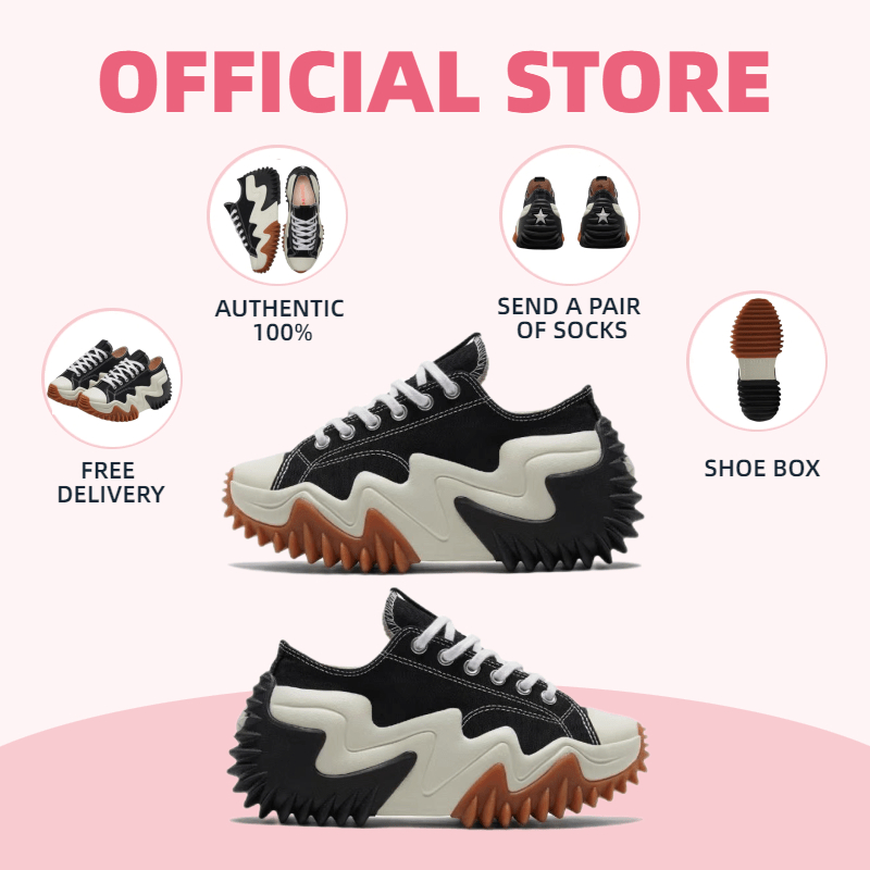 {ของแท้ 100%} Converse Jack Purce11 แบบผู้ชายและผู้หญิง รองเท้ากีฬา ดำ / ขาว