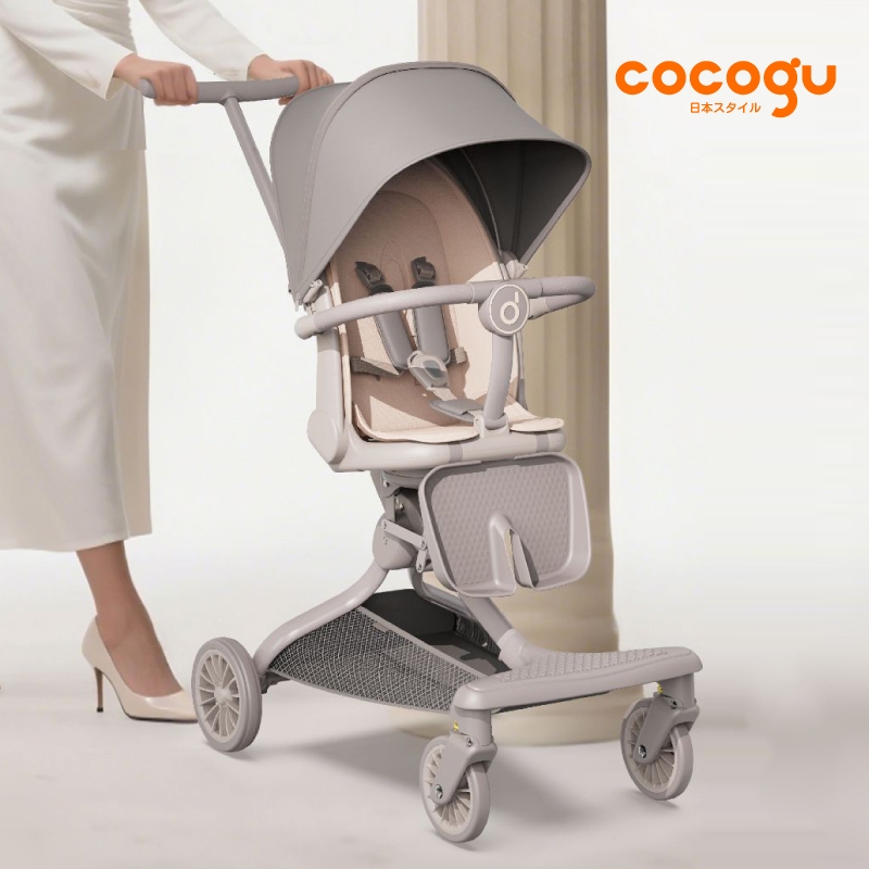 COCOGU รถเข็นเด็ก ปรับเอนได้ เข็นได้ 2 ทิศทาง พับเก็บพกพาสะดวก รุ่น Baobaohao V22