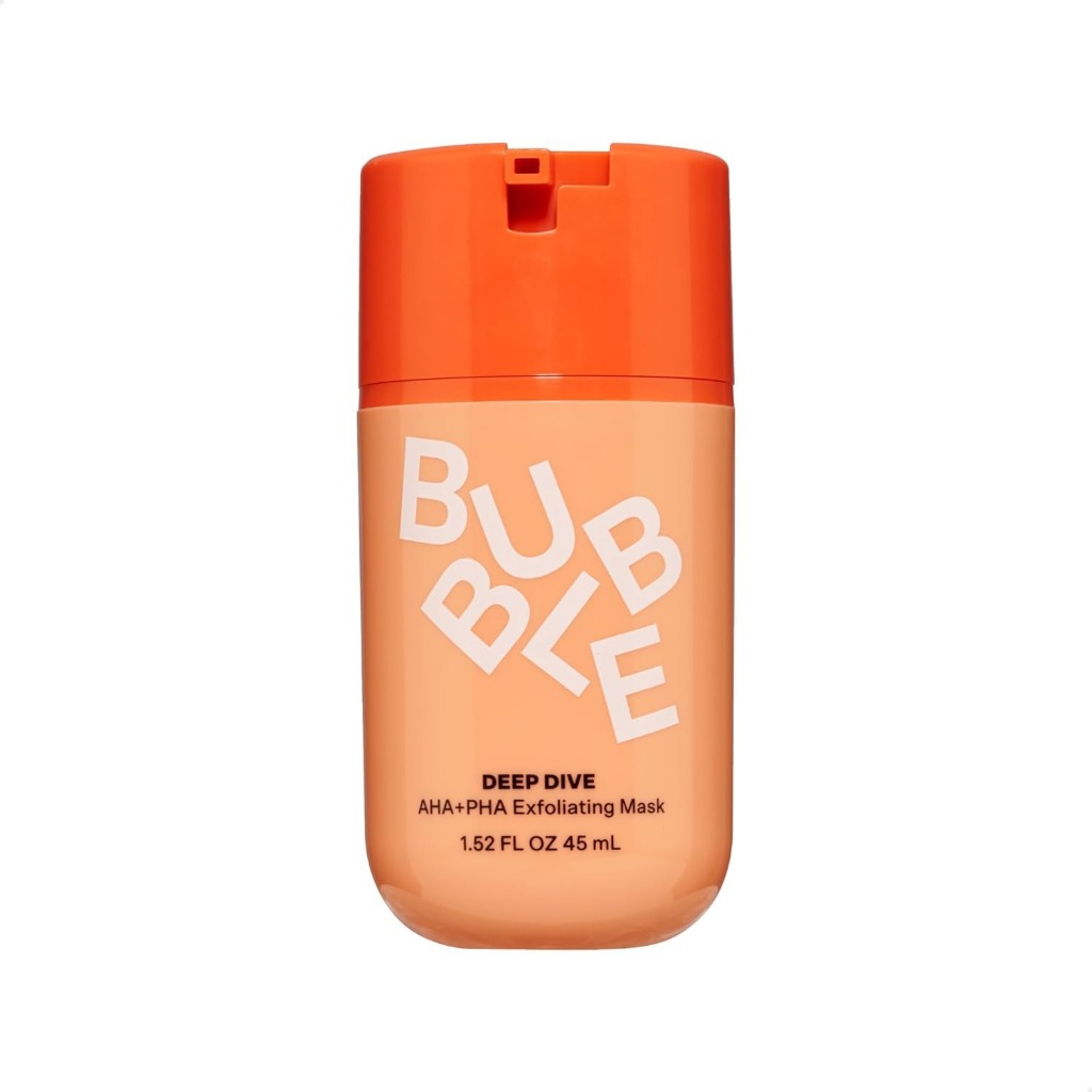 Bubble Skincare Deep Dive AHA + PHA Exfoliating Mask - มาส์กผลัดเซลล์ผิวหน้าสูตรอ่อนโยนพร้อมควบคุมคว