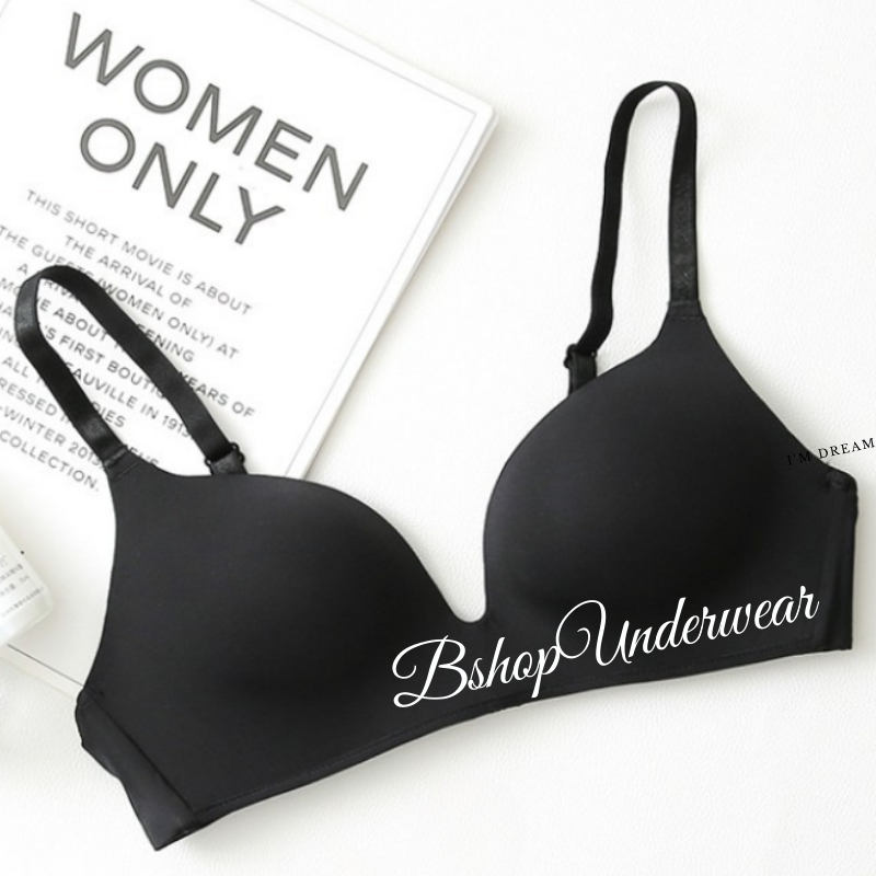 ผู้หญิงชุดชั้นในไร้รอยต่อเซ็กซี่ไม่มีสาย Push Up บราไร้โครงน้ำหนักเบา ราคา ถูกที่สุด ดีลบีเคเค