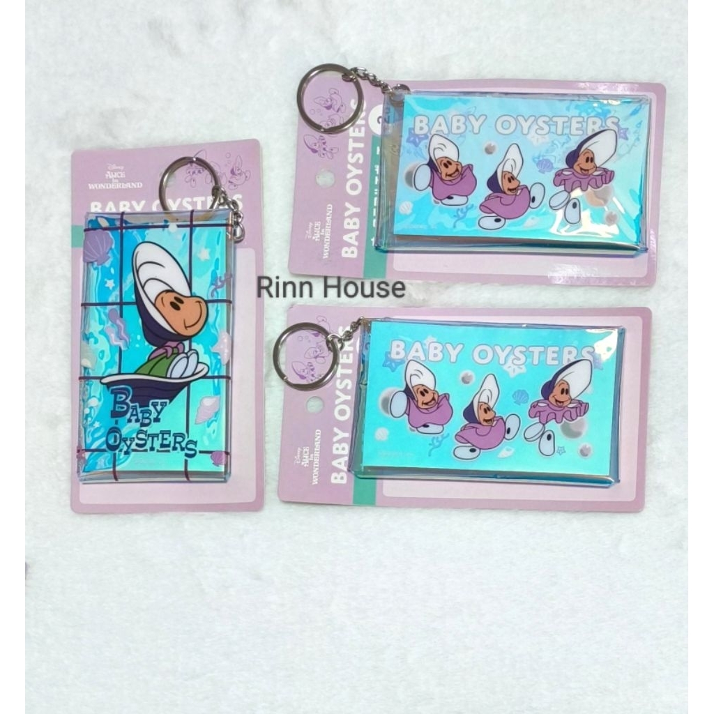 (ไลฟ์ ลด40%) ของแท้จากญี่ปุ่น 🇯🇵 พวงกุญแจกระเป๋าใส่บัตร Hologram Baby Oysters