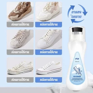 น้ํายาทําความสะอาดรองเท้า ไม่ต้องล้าง แค่เช็ดก็สะอาดแล้ว ส่วนผสมอ่อนๆ น้ํายาเช็ดรองเท้า
