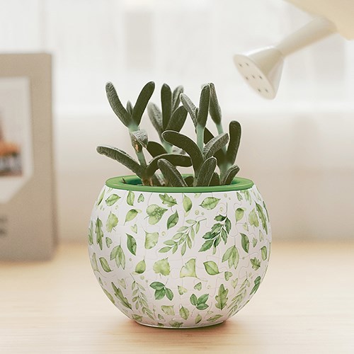 PINTOO: 3D Puzzle Pot - Elegant Green (80 Pieces) [3D Plastic Jigsaw Puzzle]‎