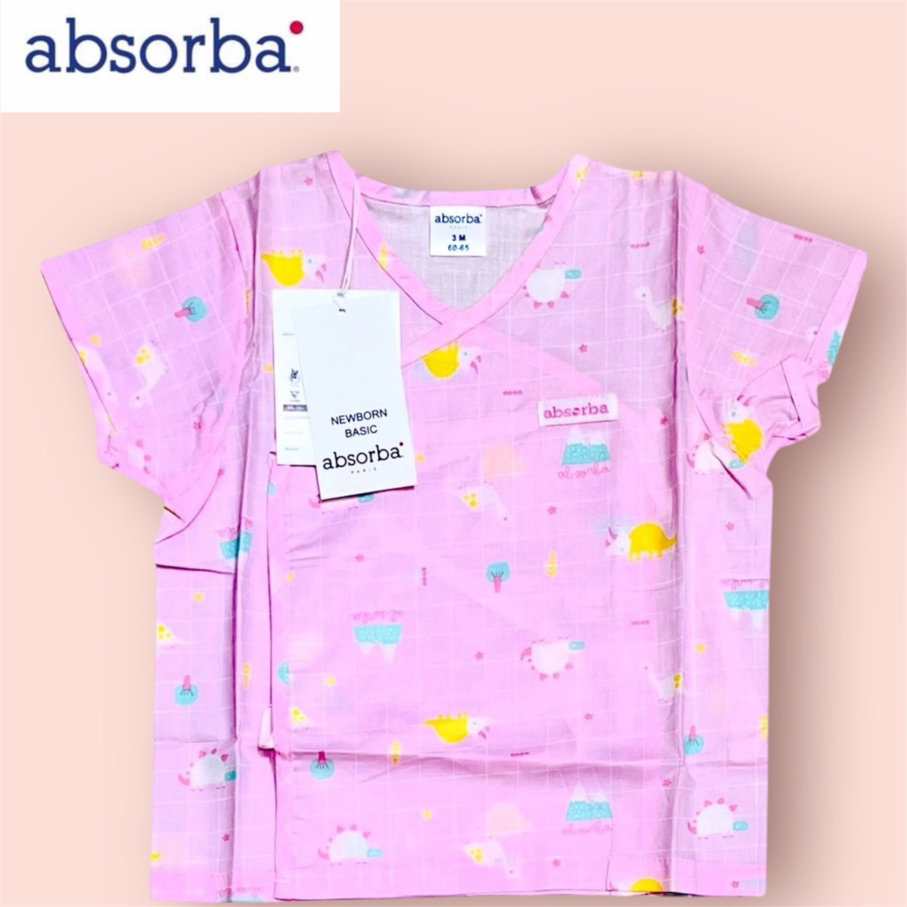 เสื้อผ้าป่านผูกหน้า งานชนช็อป Absorba (A3456) Size แรกเกิด,3เดือน,6เดือน ปกติราคา 320.-