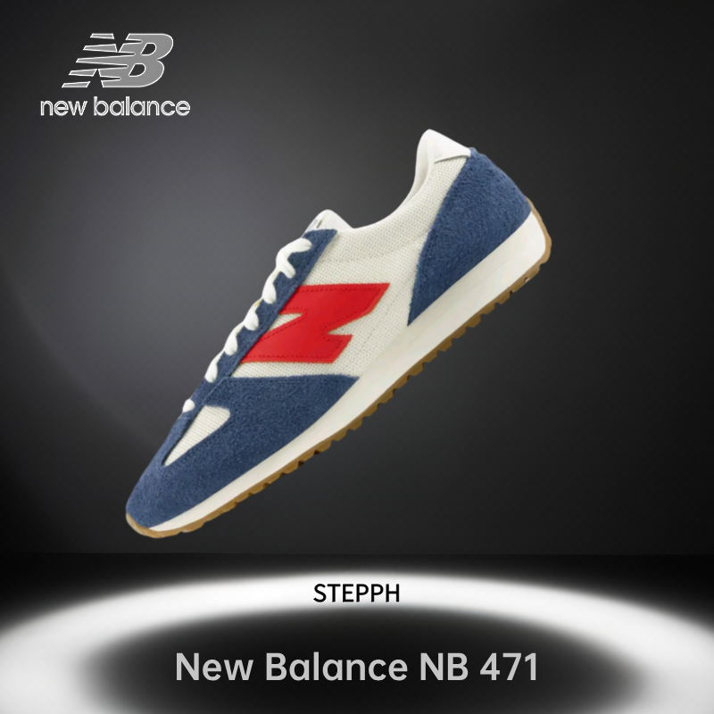 ของแท้ 100%-New Balance NB 471 blue-red Low Sneakers U471AK