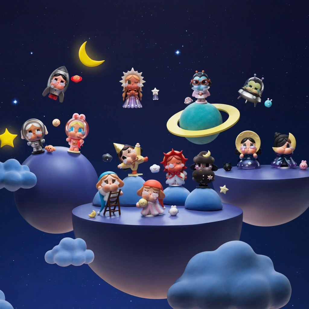 CRYBABY CRYING To THE MOON Series Figures (พร้อมส่งด่วนในไทย) ฟิกเกอร์ ของเล่นสะสม