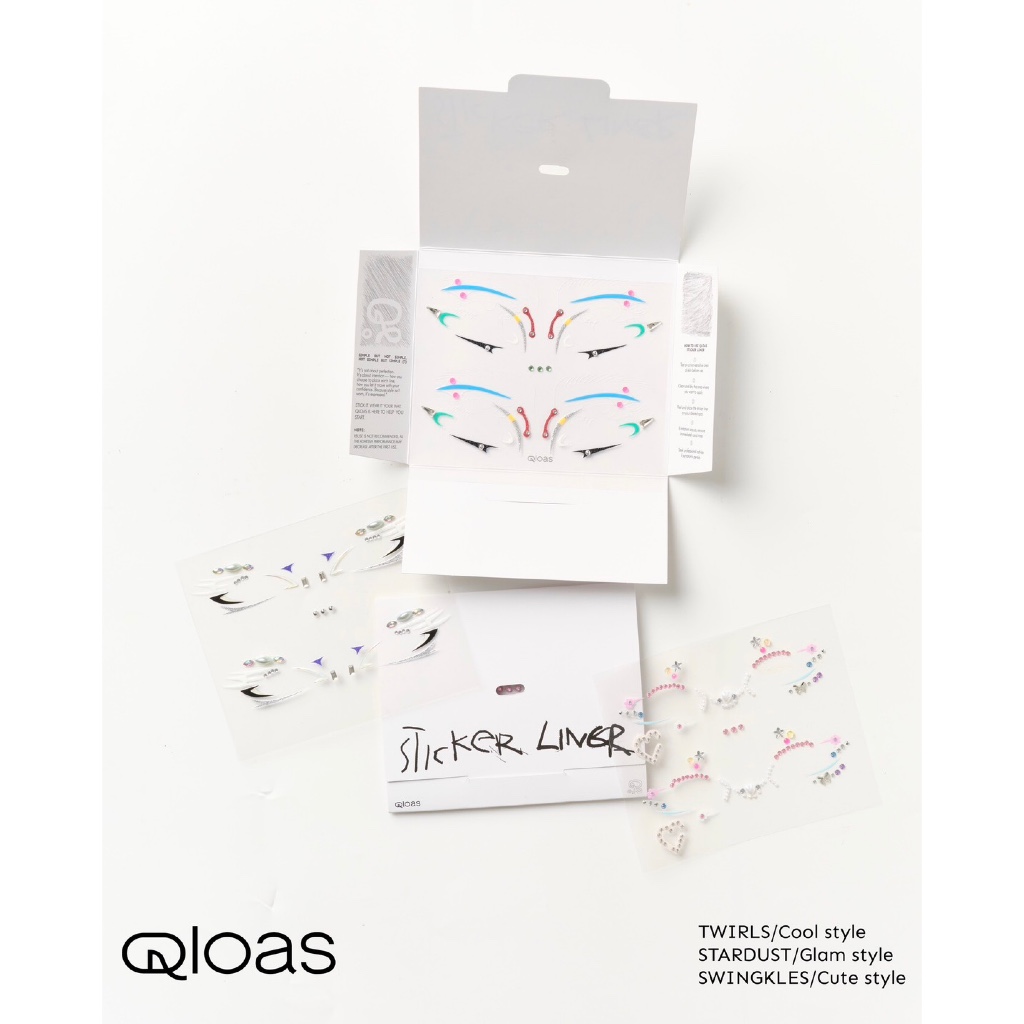 [QLOAS BEAUTY] Sticker Liner Pack Face Gem - BUNDLE SET