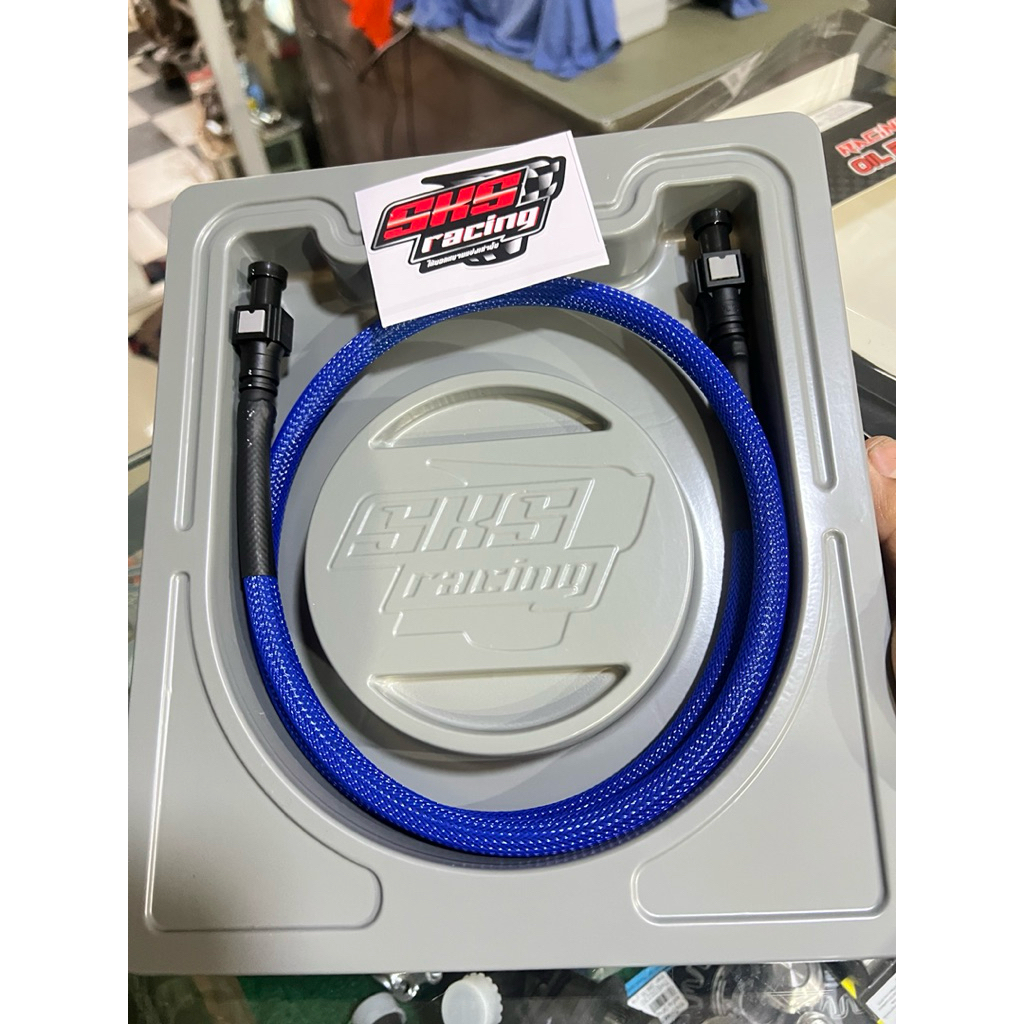 สายน้ำมันหัวฉีด SKS (หัวปลดไว) แรงดันสูง ทนความร้อน รองรับ E85 (ความยาว 1 เมตร)