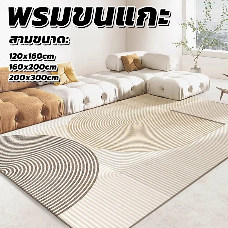 ✨✨✨ขนาด200*300cm พรมกำมะหยี่ 3D พรมปูพื้นห้องนั่งเล่น พรม3มิติ พรมปูห้องรับแขก พรมขนนุ่ม พรมปูพื้น