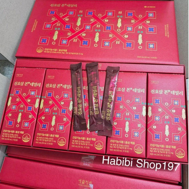 🌟พร้อมส่ง🌟โสมแดงเกาหลี ในเครือ LG (1 กล่อง 45ซอง) ทานได้ 1เดือนครึ่ง👍🏼