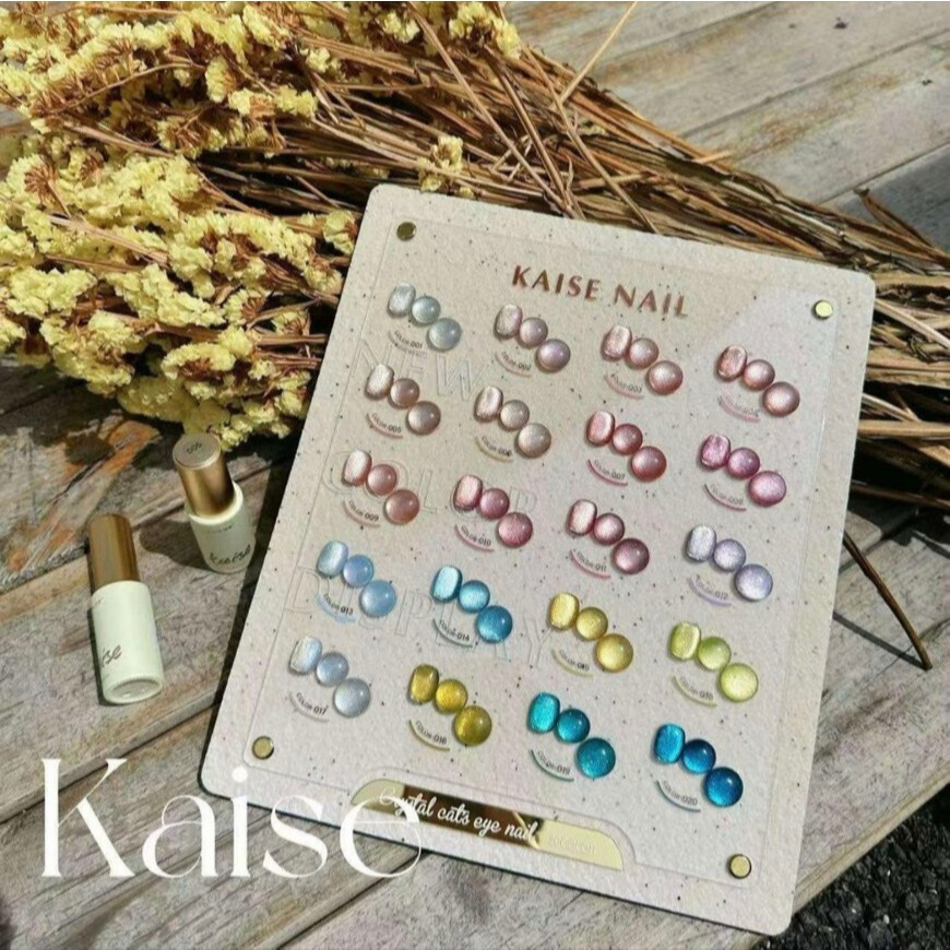 (แบบแยกขวด) Kaise Crystal cateye 20 สี สีเจล เล็บเจล