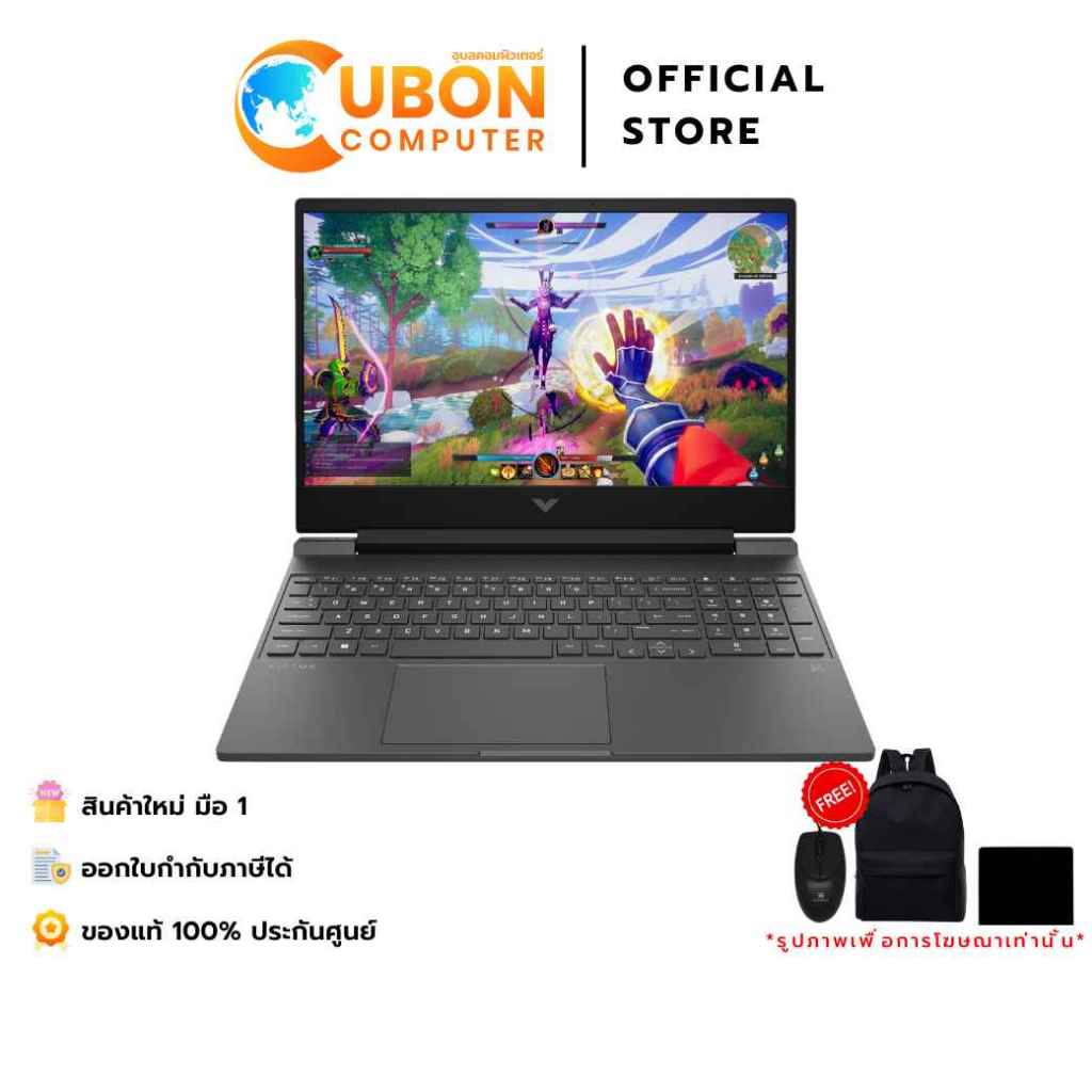 HP VICTUS 15-FB3031AX NOTEBOOK (โน้ตบุ๊ค) AMD RYZEN AI 7 350 / RTX 5060 / 16GB / 512GB / WIN11 / ประ