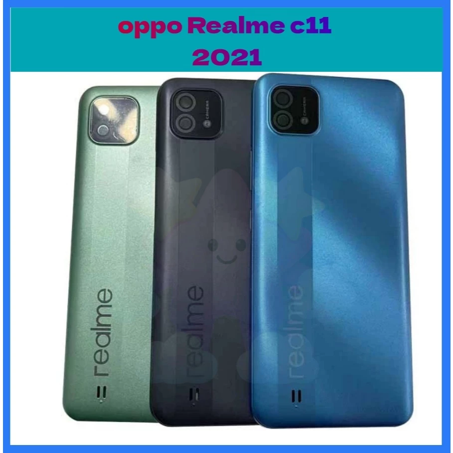 ฝาหลัง ( Back Cover ) Realme C11 2021( แถมปุ่มสวิตช์นอด + เลนส์กล้อง )