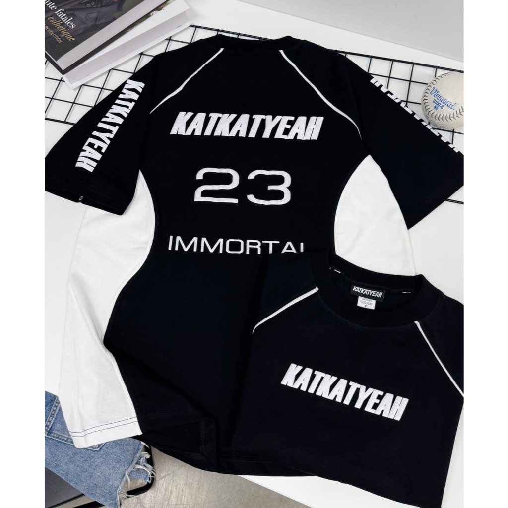K10 เสื้อ KATKAT เจอร์ซีย์ดำ-ขาว ราคา ถูกที่สุด ดีลบีเคเค แกลเลอรีภาพที่ 3