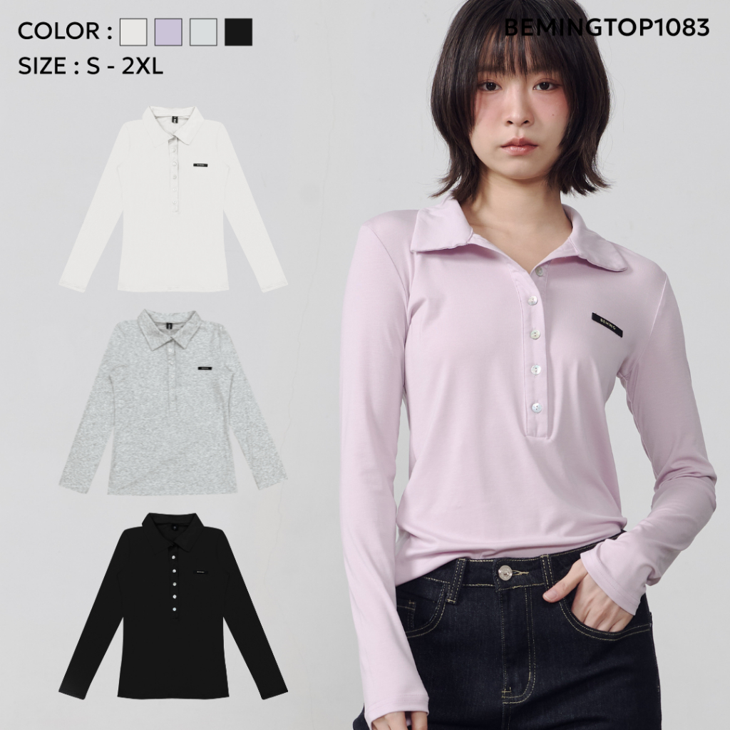 รีวิว Beming BMG Classic Longsleeve เสื้อแขนยาวคอปกมินิมอล ใส่สบายตลอดวัน