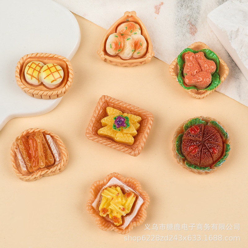 j240ขนมปัง ขนมปังอบ เฟรนช์ฟรายส์ เรซิ่นดีไอวายแพ็คละ 14 ชิ้น