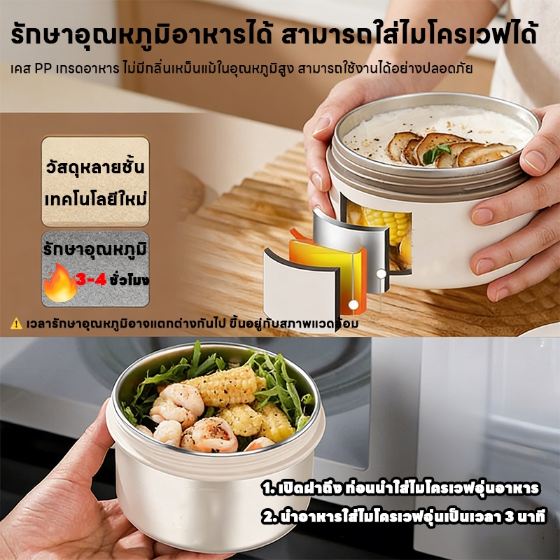 กล่องข้าวสแตนเลส 304/316 เข้าไมโครเวฟได้