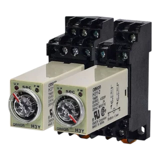 TIMER ตั้งเวลาราคาต่อตัวH3Y2 8ขา H3Y รีเลย์ตั้งเวล รุ่น H3Y-2 หน่วงเวลาเปิดเครื่อง AC220V DC24V 12V มีขาขายแยกกดสั่งได้