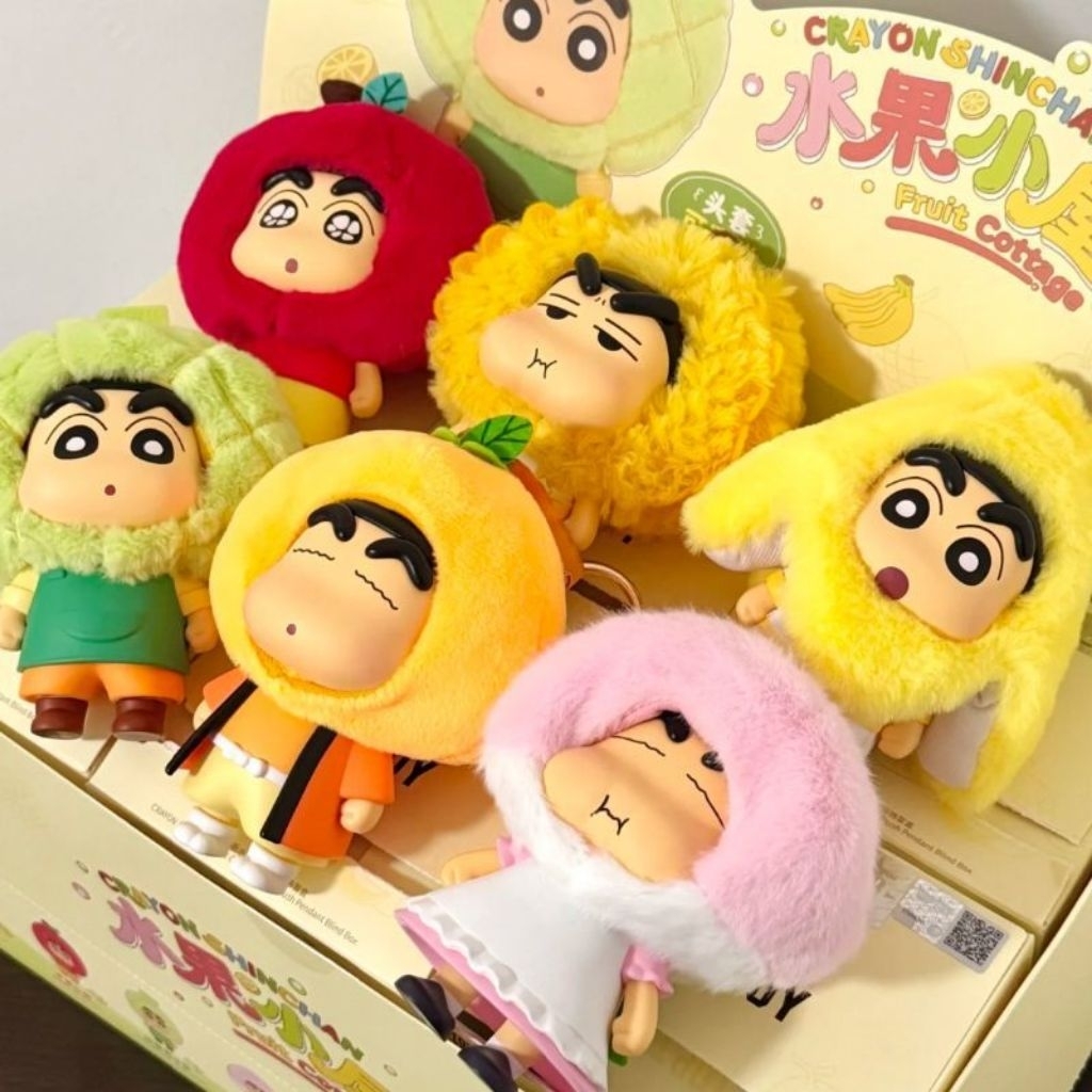 ฟิกเกอร์ชินจังชุดผลไม้สุดน่ารัก แบบสุ่มในกล่องเซ็ตพรีเมียม