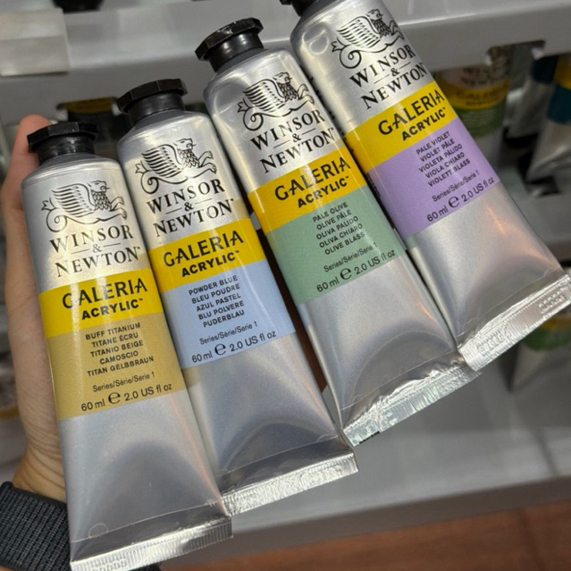 W&N (2/3)สีอะคริลิค วินเซอร์ แอนด์ นิวตัน 60ml. Winsor&Newton Acrylic 60ml. ราคา ถูกที่สุด ดีลบีเคเค