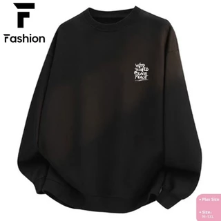 เสื้อกันหนาวคู่รัก Unisex ไซส์ใหญ่ ทรงโอเวอร์ไซส์เท่ๆ นําเข้าผ้าดี ใส่สบายมาก ราคาถูก