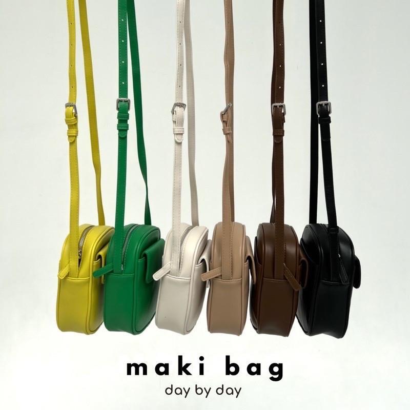 DAY BY DAY - MAKI BAG กระเป๋าสะพาย หนังนุ่ม ฟังก์ชั่นครบ คล่องตัวสุดๆค่า