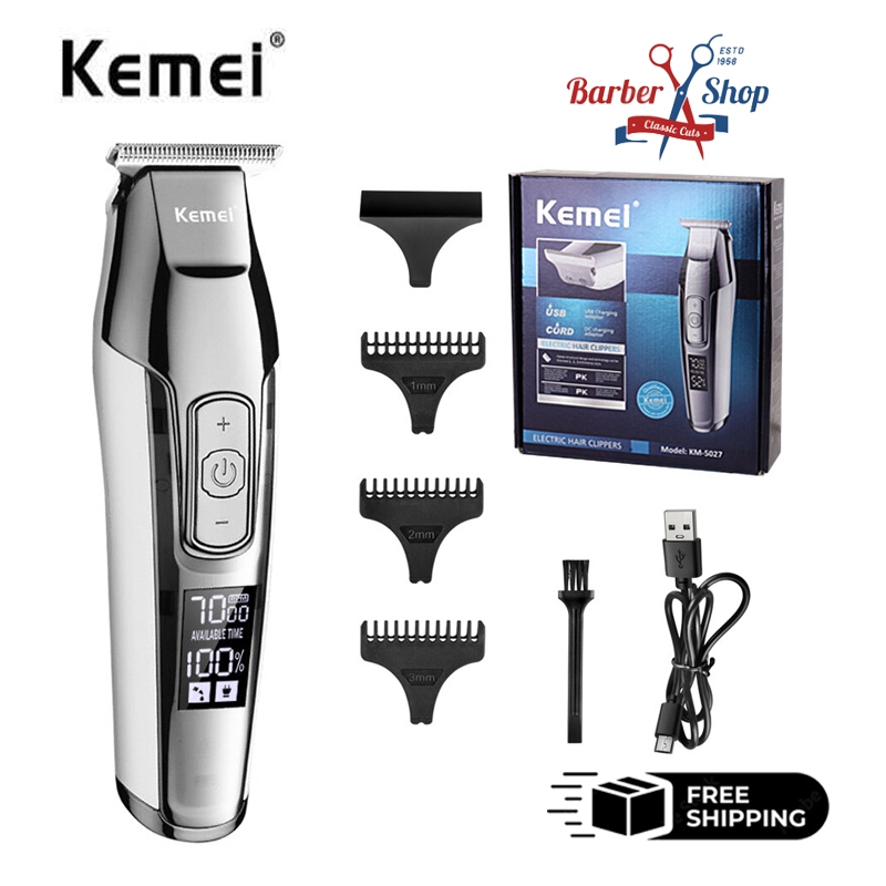 ปัตตาเลี่ยน Kemei KM 5027 ตัดผมชาย จอ LCD