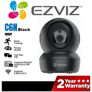 ⚡️กล้องวงจรปิดไร้สาย⚡️EZVIZ รุ่น C6N Black (2MP, 4MP) 1080P Wi-Fi PT Camera 2.4GHz โต้ตอบได้