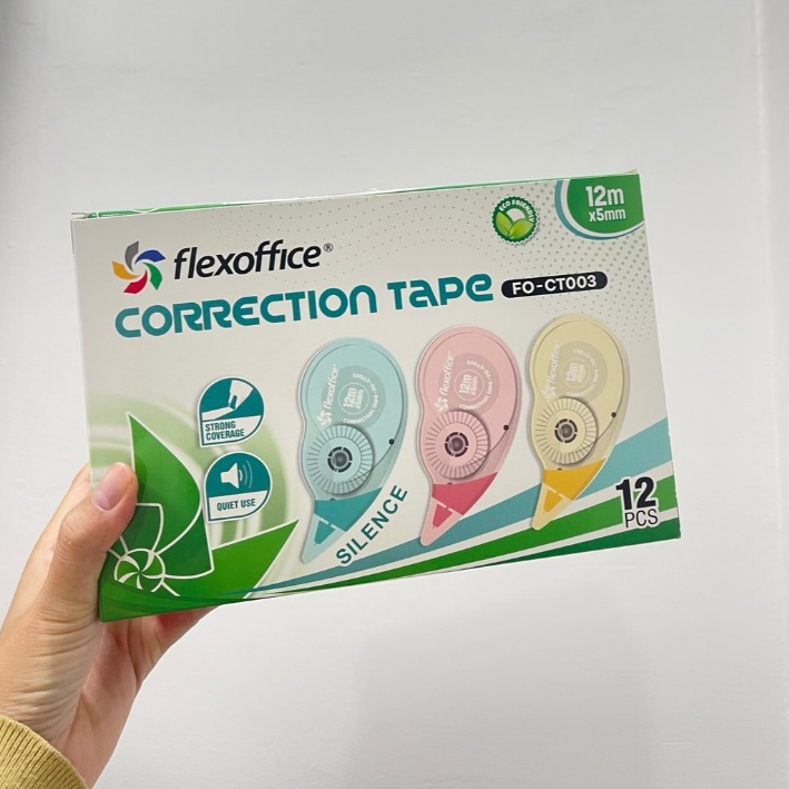 FlexOffice شريط تصحيح FO-CT003 ‏12 م × 5 مم — صورة 3