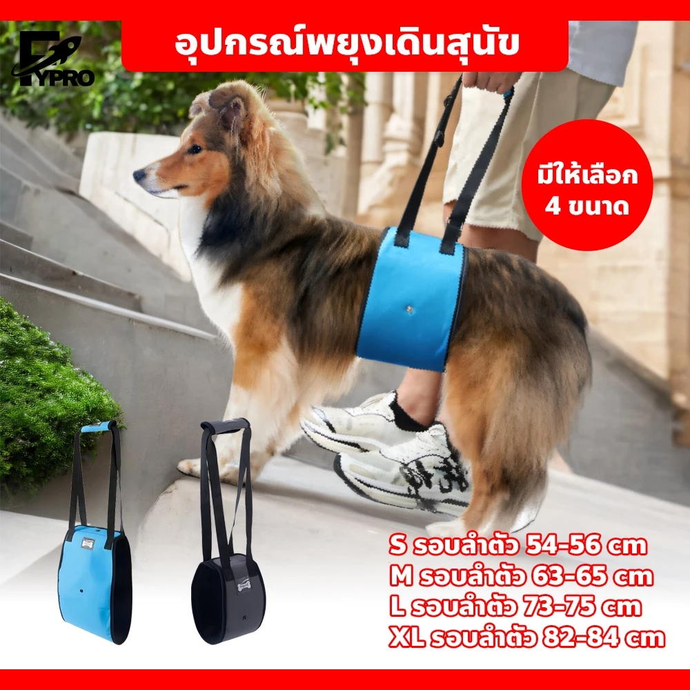 FYP อุปกรณ์ช่วยเดินสุนัข ที่พยุงตัวสุนัข ทำความสะอาดง่าย มี2สีให้เลือก เทา/น้ำเงิน