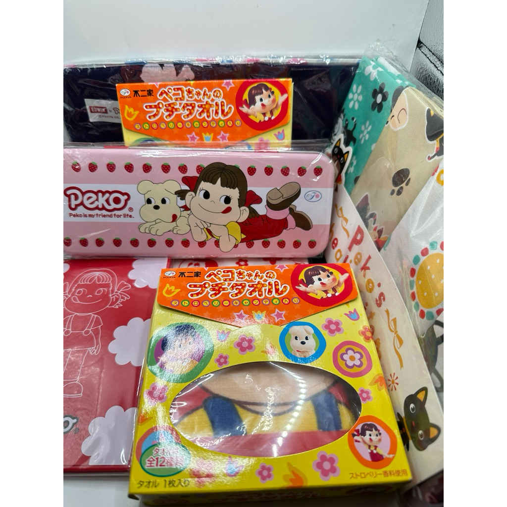 ✨พร้อมส่ง✨PEKO ของใช้ผ้าเช็ดหน้า กล่องดินสอ ใหม่ทุกชิ้นค่ะ