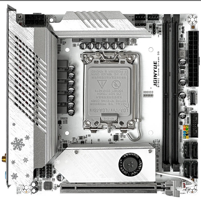 JGINYUE B760i Motherboard LGA 1700 Support Intel Core 12th,13th,& 14th DDR5 Memory RAM mini itx B760