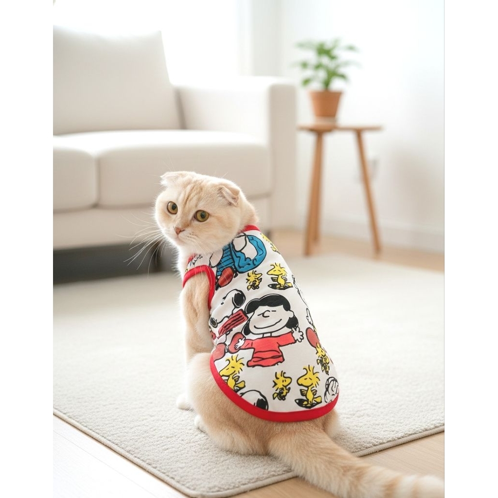 🎈พร้อมส่ง🎈 Snoopy⭐ Brand Sweet petco เสื้อกล้ามหมา เสื้อกล้ามแมว ชุดหมา ชุดแมว เสื้อหมา เสื้อแมว