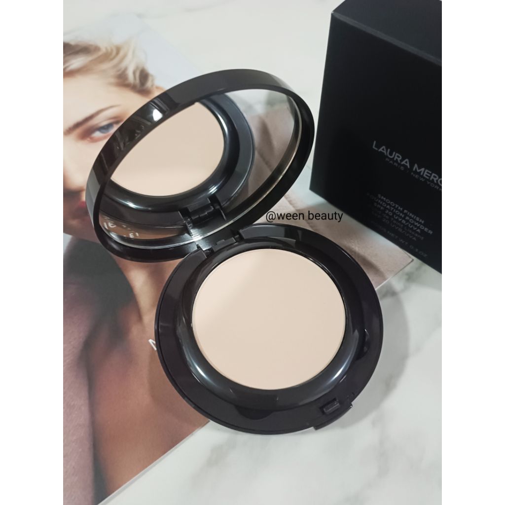 🔥สินค้าขายดี🔥Laura Mercier Foundation Powder แป้งพัฟผสมรองพื้นตลับกลม สูตรใหม่