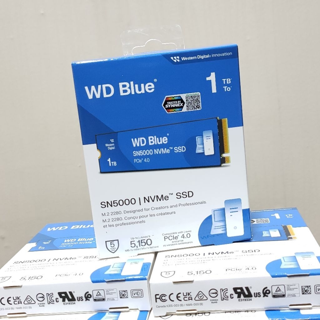 WD Blue SN5000 SSD NVMe 1TB สินค้าใหม่ยังไม่แกะกล่อง ประกัน Synnex 5 ปี