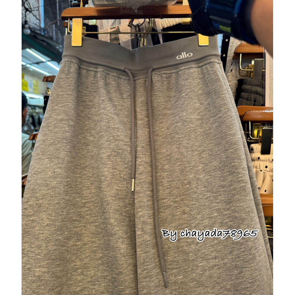 กางเกงขากระบอกเเอวสปอร์ต ปักallo เอวสปอร์ต แต่งเป๋าหลัง งานผ้าวอร์มนาโน #2988 - รูปที่ 4