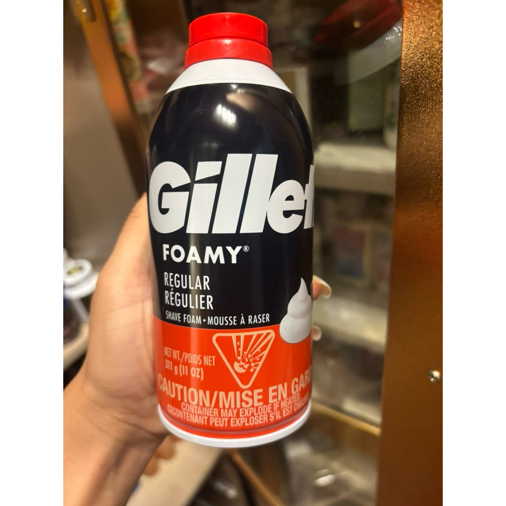 Gillette Foamy Regular Shaving Foam 311g. ยิลเลตต์ โฟมโกนหนวด