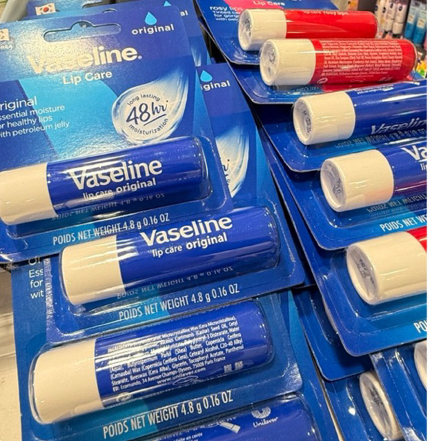 **พร้อมส่ง 🇹🇭🌟(Exp.2028) Vaseline Lip Care 4.8g