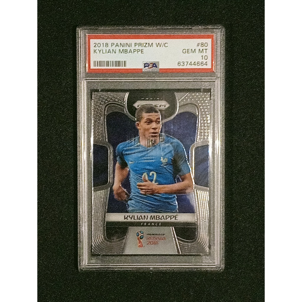 Kylian Mbappe 2018 Panini Prizm World Cup Rookie Card PSA 10