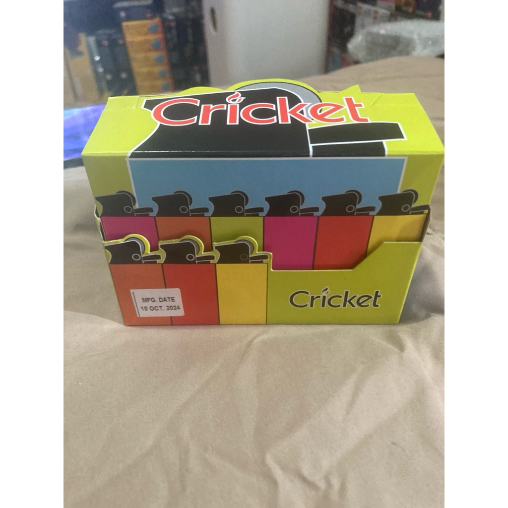 ไฟแช๊ค Cricket รุ่น ED1 ขายยกกล่อง แบบคละสี ในกล่องบรรจุ25ชิ้น ของแท้ 100% คุณภาพดีมือ1 พร้อมส่ง