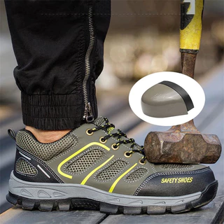 koprui รองเท้าเซฟตี้ กันลื่นทนทาน กันกระแทก Safety Shoes พื้นกันกระแทก รองเท้า safety กันกระแทกกันแทง