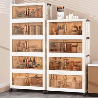 Tidy ตู้เก็บของพับได้ 【มีสต็อก⚡ส่งวันนี้】ตู้เก็บของพลาสติกมั…