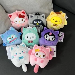 Kuromi พวงกุญแจ จี้ตุ๊กตาการ์ตูนอนิเมะ Cinnamoroll น่ารัก เสียงบีบได้ สําหรับผู้หญิง