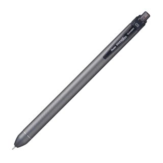 Pentel BLN435R2 ปากกาเจลเพนเทล แบบกด ขนาด 0.5 มม ตัวด้ามเรียว โทนสี Silver Chic Satin - สีหมึก ตามตัวด้าม