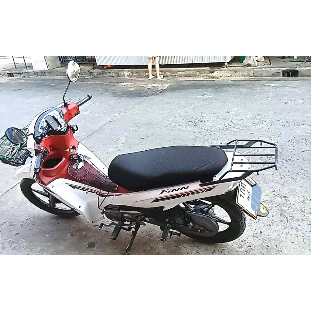 แร็คท้าย ตะแกรงท้าย YAMAHA Finn ปี 2017-2023  เหล็กหนาแข็งแรงรับน้ำหนักได้ดี ราคา ถูกที่สุด ดีลบีเคเค แกลเลอรีภาพที่ 4