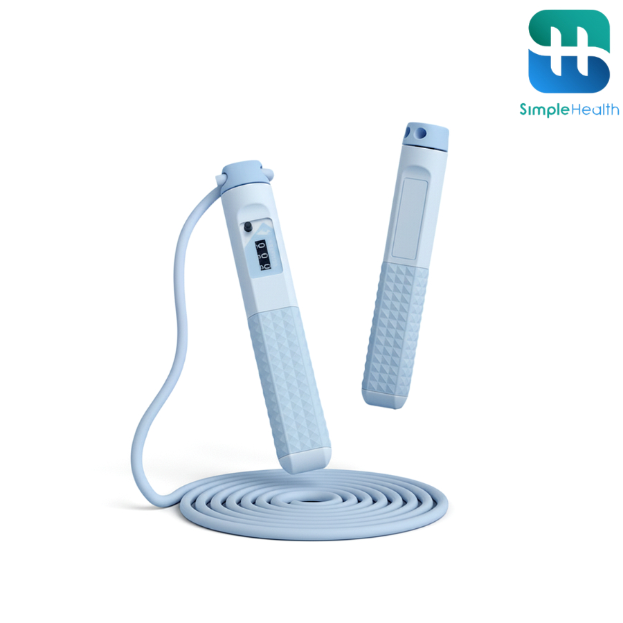 Simple Health TH เชือกกระโดดออกกำลังกาย เชือกกระโดดนับจำนวน Jump rope ปรับความยาวได้ น้ำหนักเบา พกพาง่าย ยาว 280 ซม.