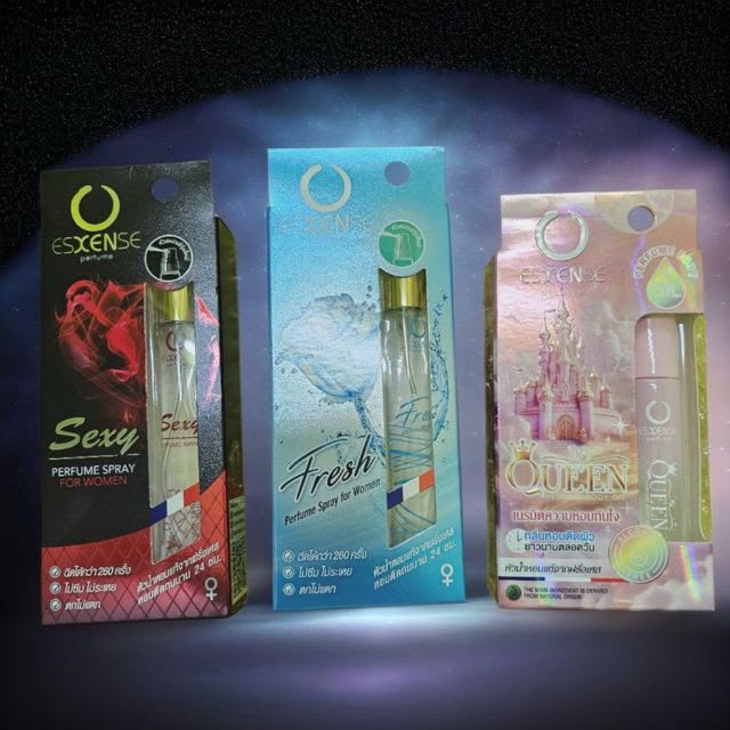เอสเซ้นต์ น้ำหอม กลิ่น เฟรช เซ็กซี่ มายควีน Esxense perfume 8-10ml My queen body oil fresh sexy spra