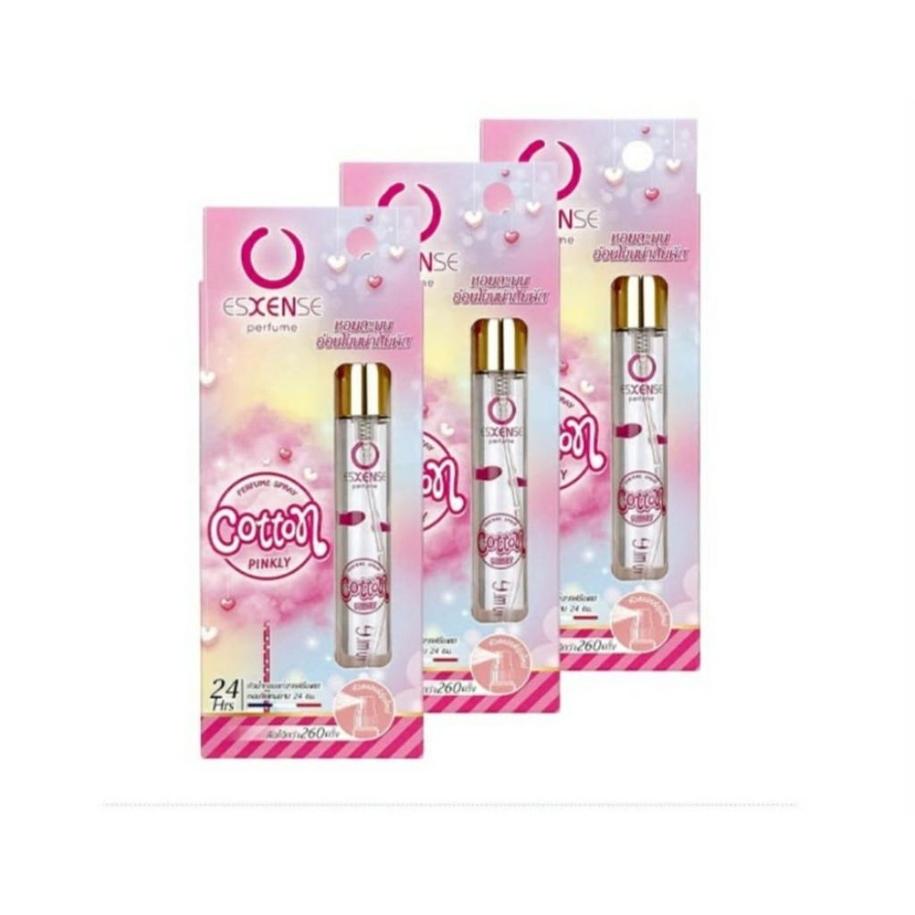 Esxense cotton pinkly 10ml spray perfume lady น้ำหอม ผู้หญิง หอมละมุน น่าสัมผัส