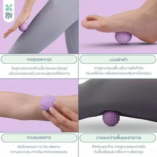 SOMDUL Trigger Mini ลูกบอลนวดกดจุดไซส์มินิ สลายปมกล้ามเนื้อลึกถึงเส้น ลูกบอลคู่ใจวัยทำงาน